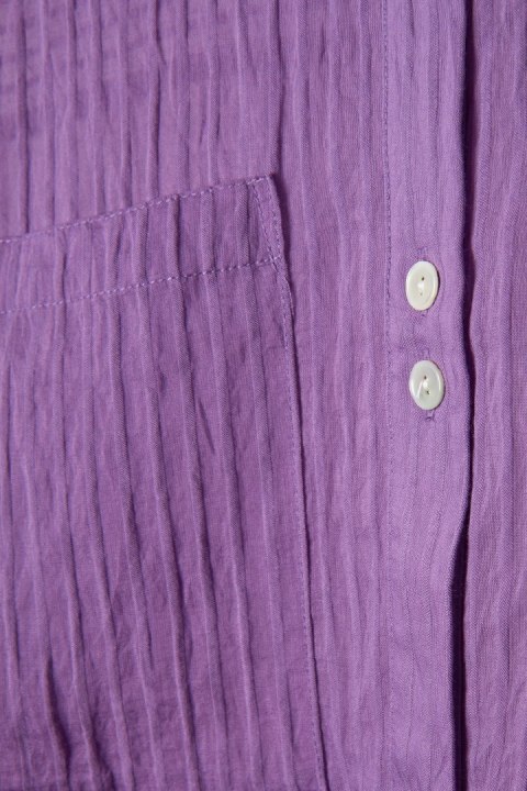 COUNTRY ROAD fenomenalna bluzka koszulowa ciepły fiolet 40