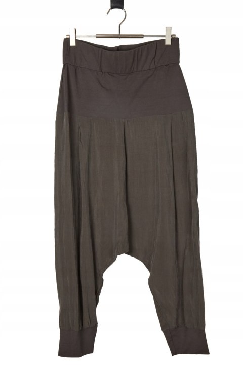 CREA CONCEPT nietuzinkowe spodnie baggy cupro 38