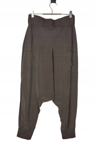 CREA CONCEPT nietuzinkowe spodnie baggy cupro 38