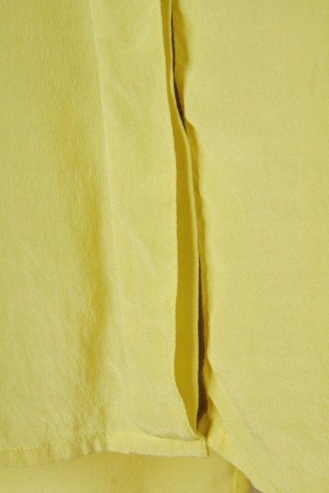 DAGMAR bluzka koszulowa mięsisty jedwab oversize kanarkowy kolor S/M