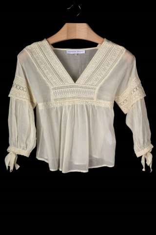 DESIGNERS SOCIETY - śliczna bluzka koronki - S