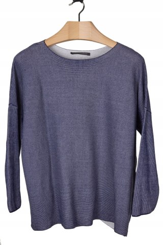 ELEMENTE CLEMENTE zjawiskowy sweter bawełna luźny krój XL