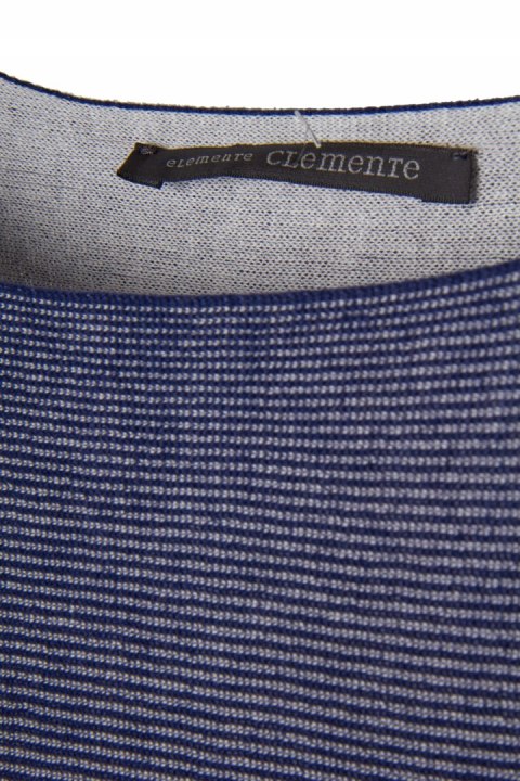 ELEMENTE CLEMENTE zjawiskowy sweter bawełna luźny krój XL