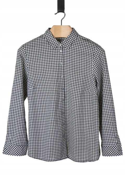 ERFO - wyjątkowa bluzka koszulowa w kratkę - 44