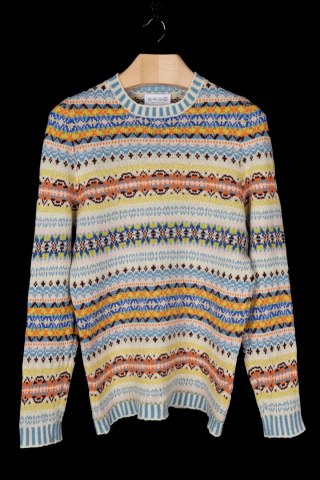 ERIBE luksusowy super mięciutki sweter wełna merynosa scotland XL