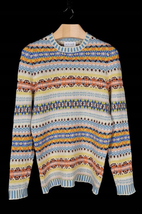 ERIBE luksusowy super mięciutki sweter wełna merynosa scotland XL