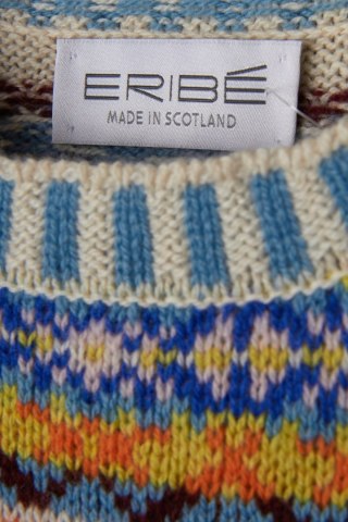 ERIBE luksusowy super mięciutki sweter wełna merynosa scotland XL