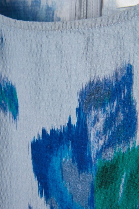 ESSENTIEL ANTWERP niebanalna bluzka cudny wzór bufki 36