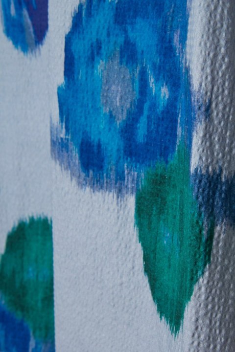 ESSENTIEL ANTWERP niebanalna bluzka cudny wzór bufki 36