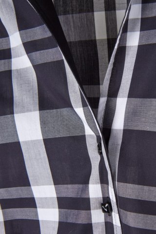 ETERNA - elegancka bluzka koszulowa w kratkę - 40