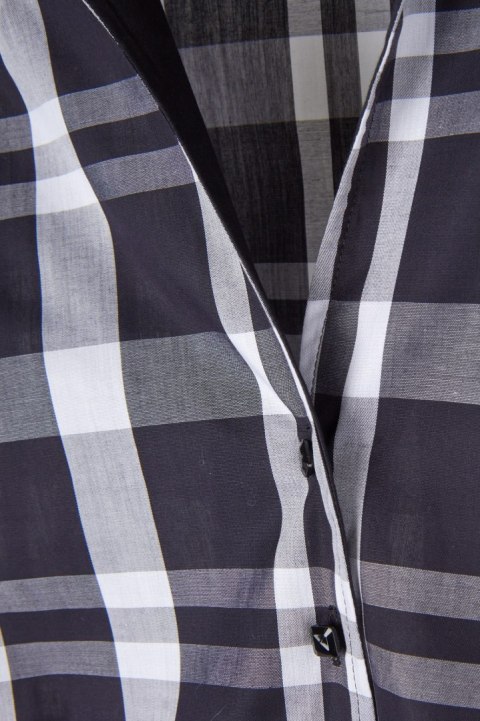 ETERNA - elegancka bluzka koszulowa w kratkę - 40