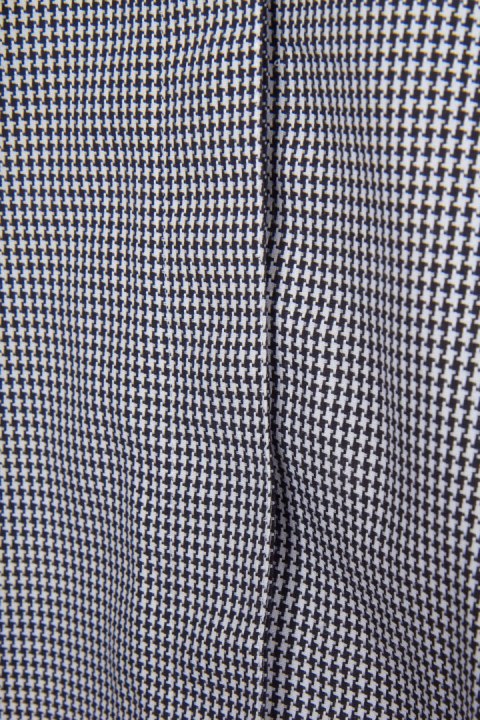 ETERNA monochromatyczna bluzka koszulowa pepitka wysokogatunkowa bawełna 46