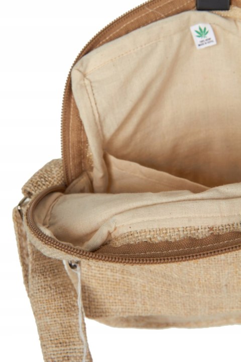 Ekologiczna torebka z konopi hemp NEPAL