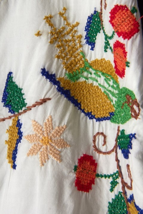 FARM RIO niebanalna spódnica haftowana L/XL