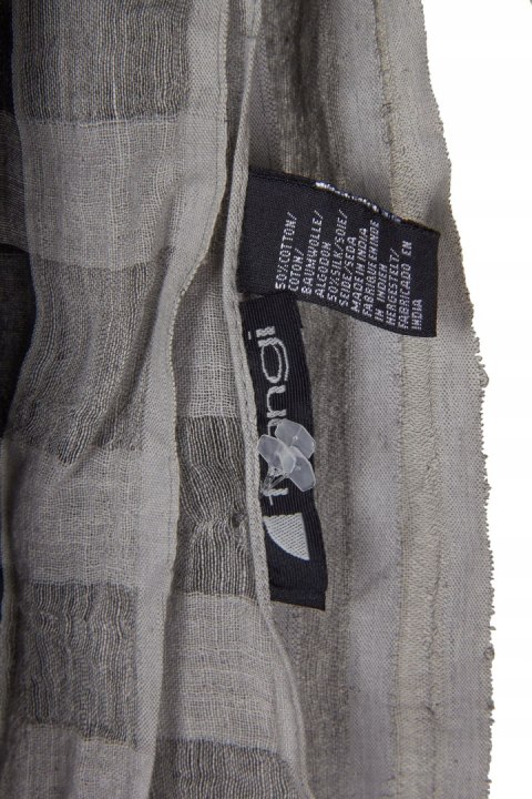 FRANGI ogromny delikatny szal bawełna jedwab