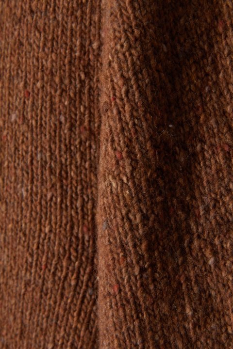 GIMAGUAS wyszukany hiszpański sweter kardigan wełna miedziany kolor L