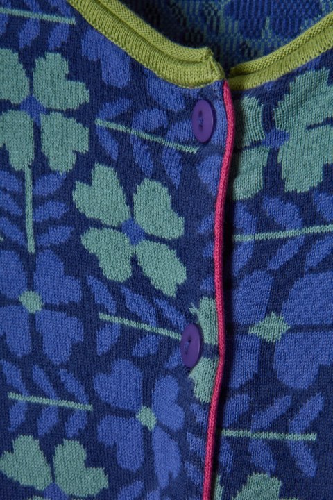 GUDRUN SJODEN nietuzinkowy sweter bawełna rozpinany XL