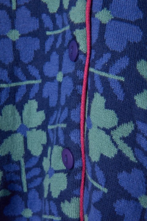 GUDRUN SJODEN nietuzinkowy sweter bawełna rozpinany XL