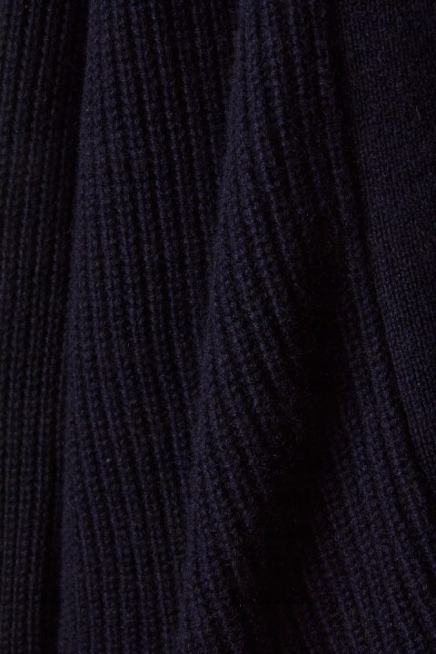 H&M mięciutki luźny sweter kardigan kaszmir głęboki granat S/M