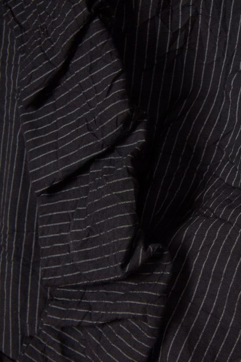 ISCHIKO ponadczasowa marynarka bawełna gnieciony materiał 38