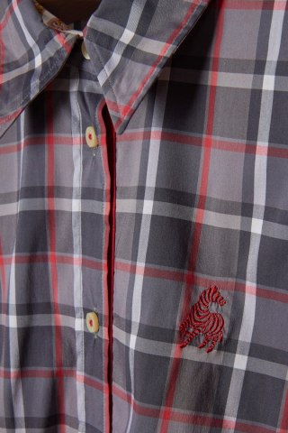 JACQUES BRITT-śliczna bluzka koszulowa w kratkę-44