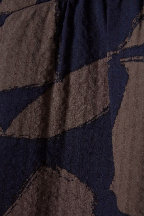 JAEGER niepowtarzalna bluzka wiskoza bawełna geometryczny wzór oversize 40