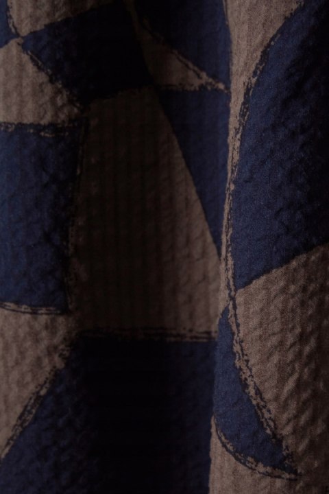 JAEGER niepowtarzalna bluzka wiskoza bawełna geometryczny wzór oversize 40