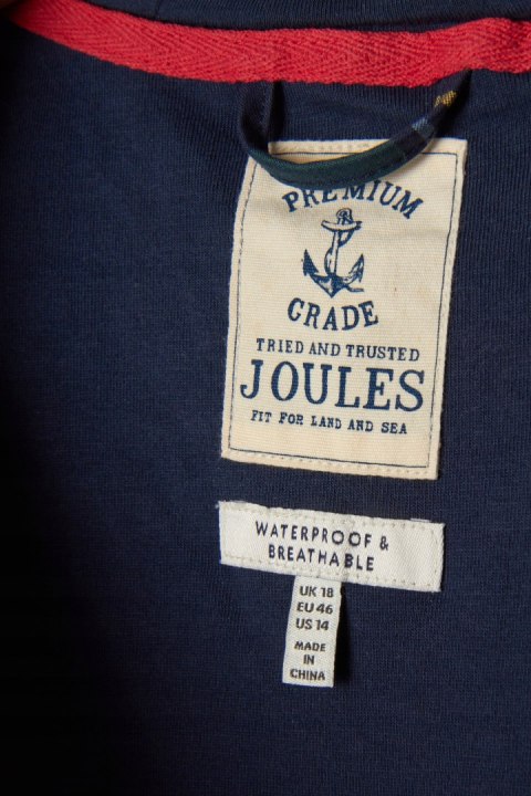 JOULES ponadczasowy krótki płaszcz kurtka przeciwdeszczowa 46