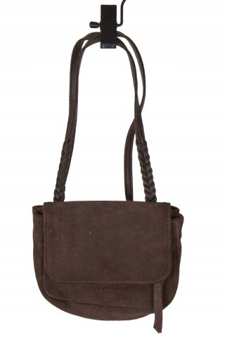 LIEBESKIND BERLIN - mała torebka skórzana kolor ciemnej czekolady