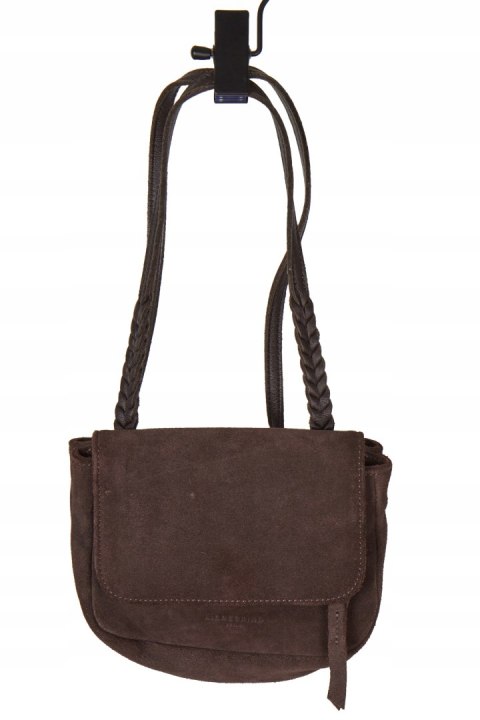 LIEBESKIND BERLIN - mała torebka skórzana kolor ciemnej czekolady