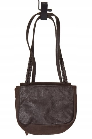 LIEBESKIND BERLIN - mała torebka skórzana kolor ciemnej czekolady