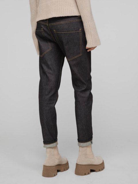 LIS LAREIDA niebanalne spodnie jeans prosty krój 34