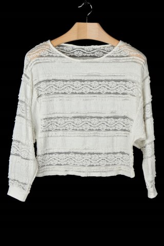 Luźna romantyczna bluzka koronki boho - S/M