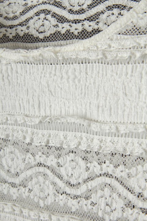 Luźna romantyczna bluzka koronki boho - S/M