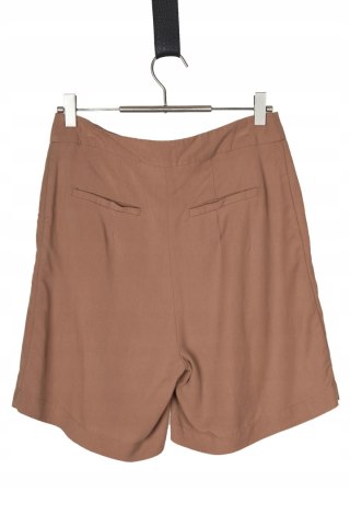 MANOR mięciutkie spodenki szorty lyocell camelowy kolor 38