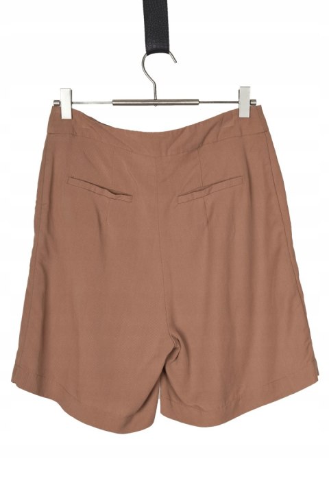 MANOR mięciutkie spodenki szorty lyocell camelowy kolor 38