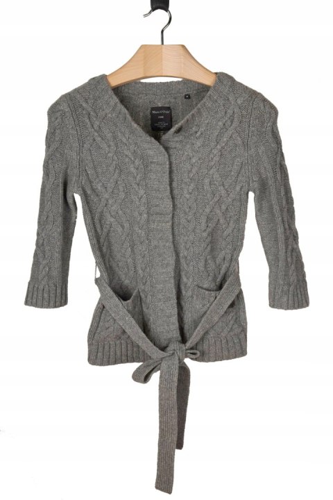 MARC O'POLO mięciutki sweter wełna piękny splot S