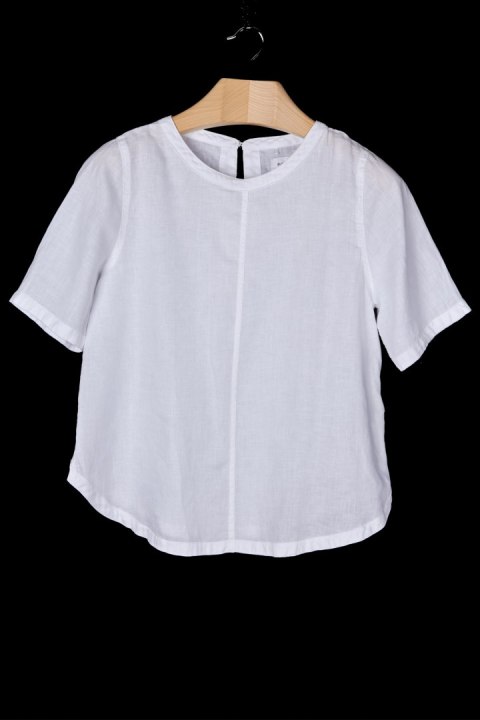 MARKS&SPENCER mięciutka bluzka lniana śnieżna biel 42