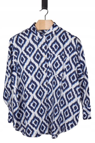 MARKS&SPENCER mięciutka luźna bluzka len piękne kolory 44