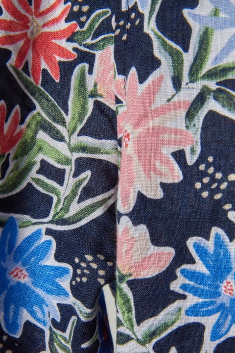 MARKS&SPENCER - modna bluzka koszulowa szlachetny len - XS