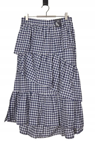 MARKS&SPENCER wyjątkowa spódnica falbany w kartkę 40