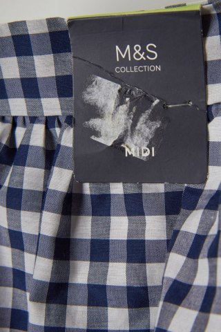 MARKS&SPENCER wyjątkowa spódnica falbany w kartkę 40