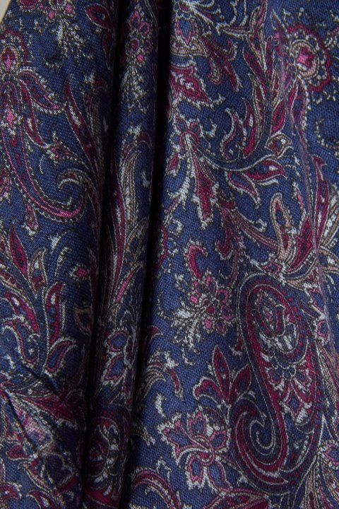MASSIMO DUTTI niezwykle delikatny szal piękne kolory paisley