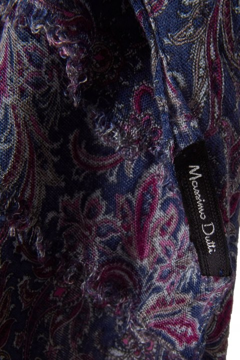 MASSIMO DUTTI niezwykle delikatny szal piękne kolory paisley