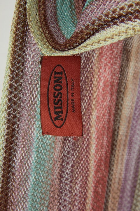 MISSONI wyszukany szal apaszka z frędzlami