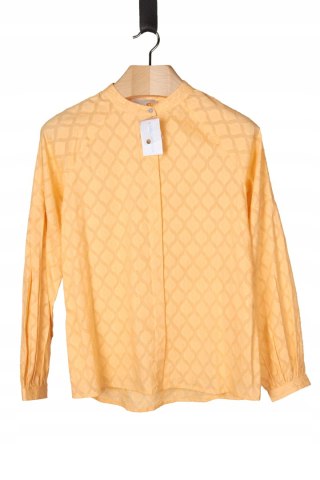 MODAPOSA - wyjątkowa bluzka koszulowa brzoskwiniowy kolor - M