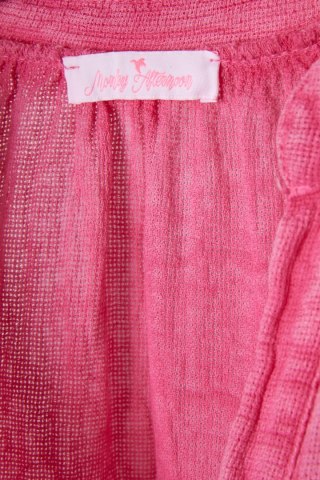 MONDAY AFTERNOON włoska bluzka koszulowa fakturowany len bawełna L