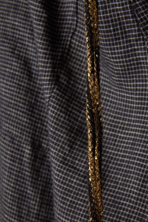 MOSKIDDOS śliczne niszowe spodnie delikatny len M/L