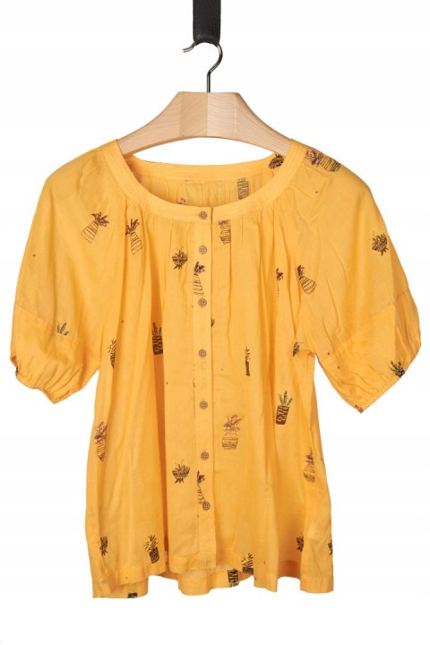 NEXT delikatna bluzka koszulowa motyw kwiatów w wazonie 46