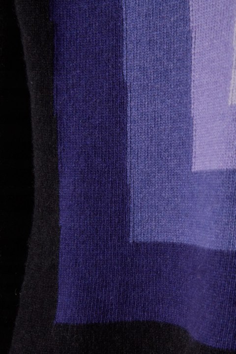 NEIMAN MARCUS luksusowy sweter kaszmir piękne odcienie fioletu S